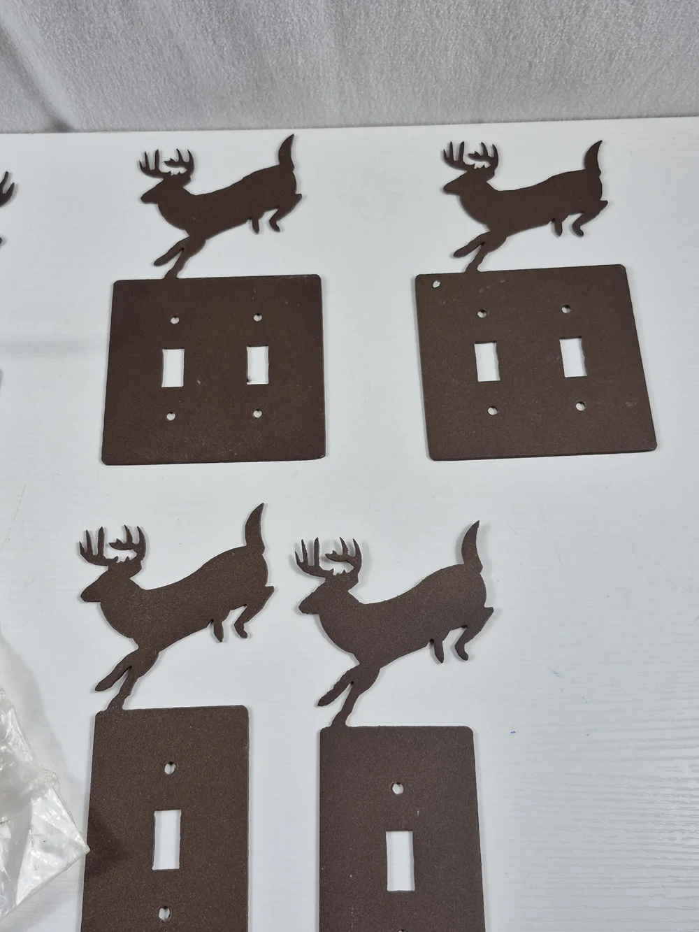 Rustic Jumping Deer switch plate covers set of 6...